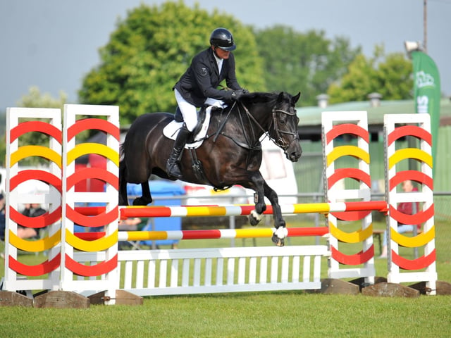 Show jumping events were held throughout Friday's show.