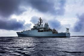 HMS Enterprise pictured at sea. Photo: Royal Navy