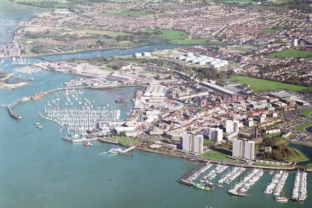 Aerial of Gosport Marina