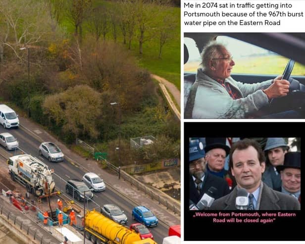 The closure of part of the southbouth section of Eastern Road has brought misery - and memes!