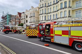 Scaffolding incident involving a man at St. Helen’s Parade in Southsea. Pic Stu Vaizey