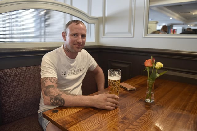 The Lord Arthur Lee pub reopened under new management on Friday, May 17, 2024.

Pictured is: Thomas Paterson from Gosport.

Picture: Sarah Standing (170524-2761)