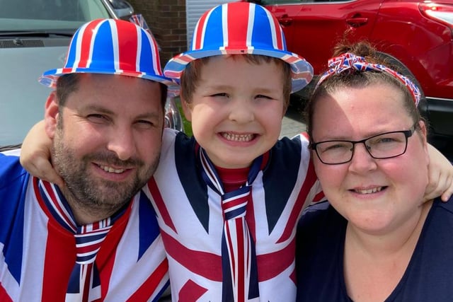 The Jenkinsons, from left, Terry, Jacob and Joanne.