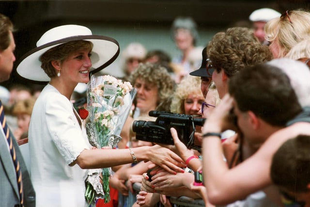 Princess Diana taken during her visit to Portsmouth in August 1991. Picture: The News Portsmouth archives