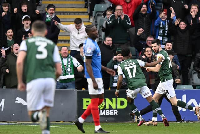 Pompey were defeated 3-1 by Plymouth.