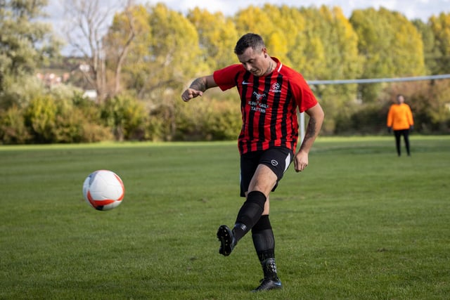 A Fairfields player. Picture by Alex Shute