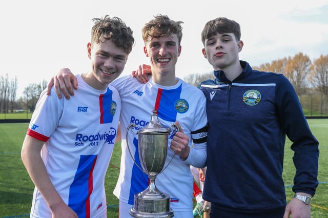 St Vincent/Gosport players celebrate. Picture: Chris Moorhouse