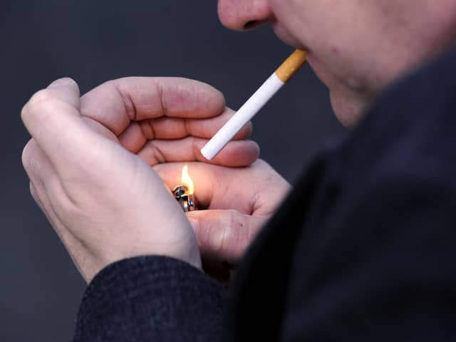 Across the UK, smoking among adults fell to its lowest level of 12.9 per cent last year, a drop on the 13.3 per cent reported in 2021. (Photo by: Jonathan Brady/PA/Radar)