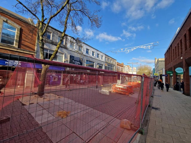 Portsmouth City Council is planning to improve a stretch of the road – installing features like new seating, more planting, play equipment for children, new cycle stands, and a pavement graphic by local artist Angela Chick – in an effort to draw more people back to the high street.