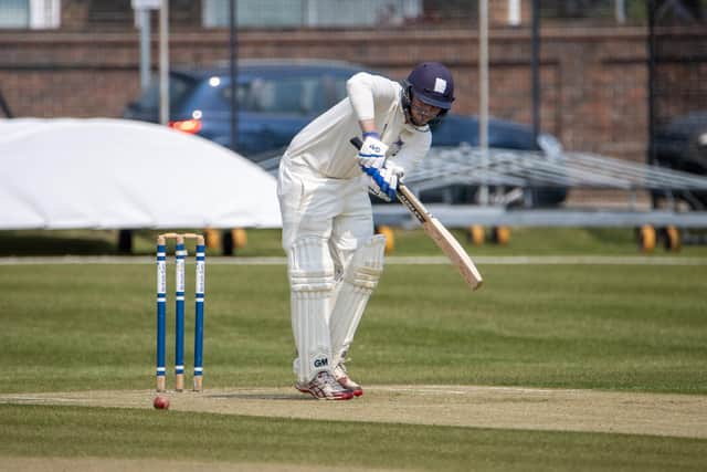 Ben Duggan batting during Portsmouth's pre-seasons friendly against Havant. Picture by Alex Shute