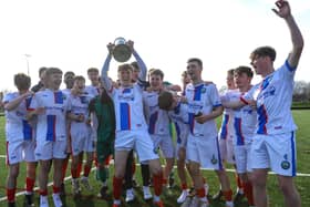 St Vincent/Gosport celebrate. Picture: Chris  Moorhouse