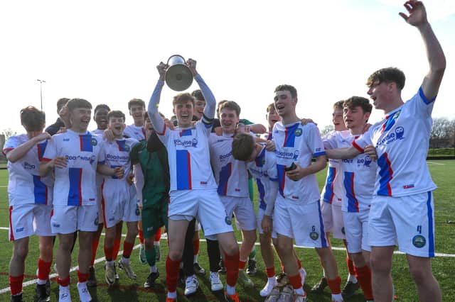 St Vincent/Gosport celebrate. Picture: Chris Moorhouse