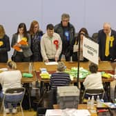Candidates observe the validation process at Gosport Leisure Centre. Picture: Mike Cooter (020524)