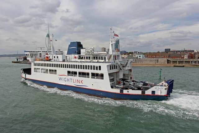 Passengers were evacuated from Wightlink's St Faith ferry yesterday afternoon after smoke was seen in the passenger lounge. Emergency services, including firefighters, police, paramedics, coastguard and life boat crews, were deployed to the scene in Portsmouth.