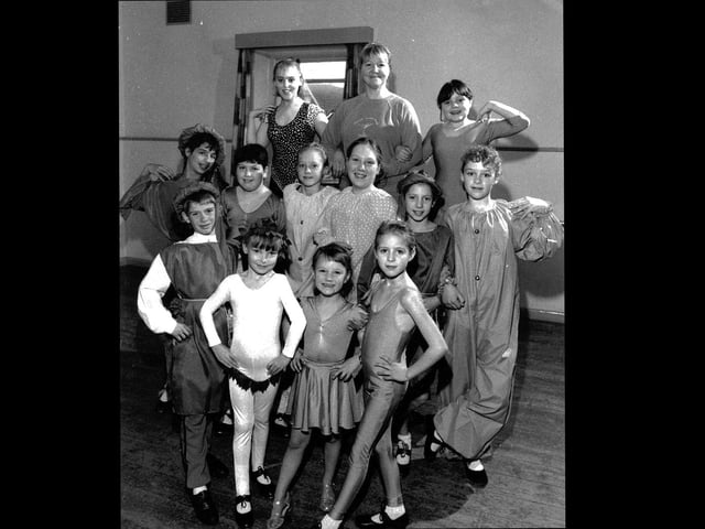 Members of Diana Clark's dance school at Havant about 1990.