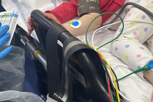 Harriet in hospital