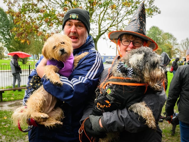 Pictured is: Jason and Sarah Star with Willow and Rory.
Picture: Keith Woodland (291021-45)