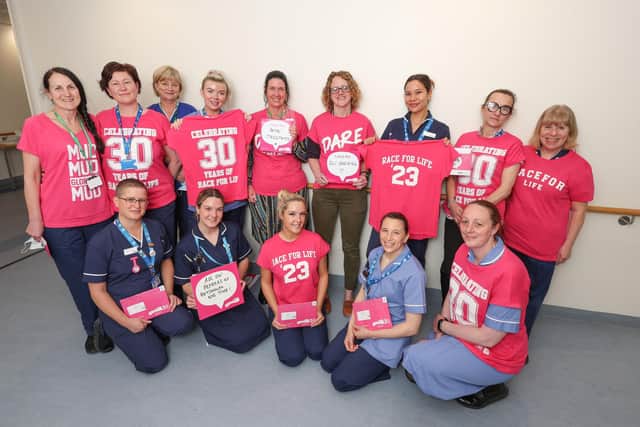 CRUK Haematology and Oncology Day Unit staff support Race for Life Portsmouth Picture: Stuart Martin/ Cancer Research
