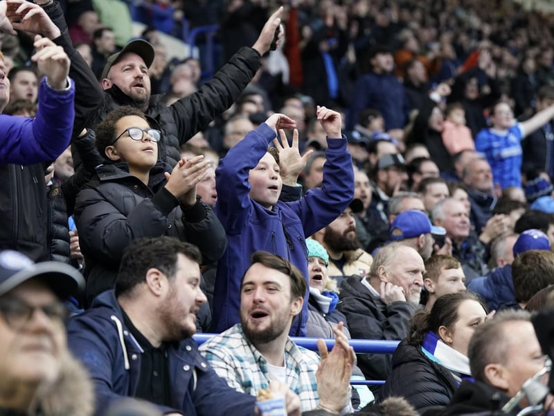 Check out our brilliant gallery as Pompey fans roared their team on to victory over Northampton. Pics: Jason Brown.