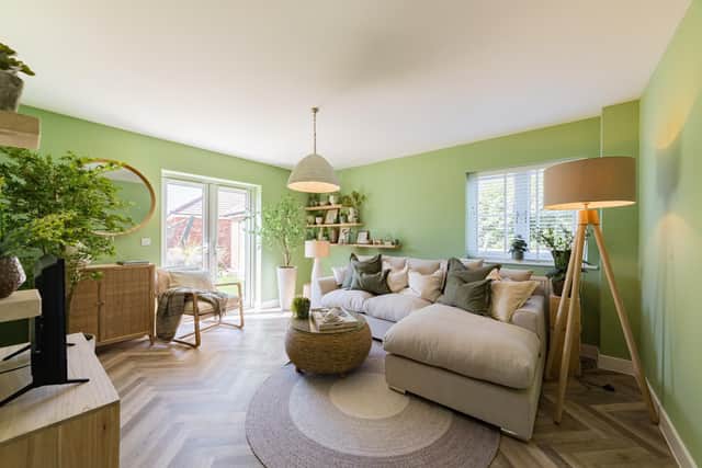 Herons Quarter Show Home, Living Room.
