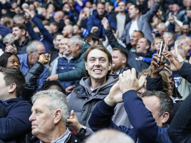 These travelling fans enjoyed Pompey's come-from-behind win at Reading
