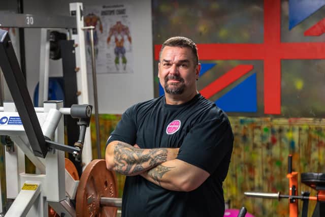 Southern Strength UK gym owner Matt Allen who organised the event on behalf of Cancer Research UK. Picture: Mike Cooter (011022)