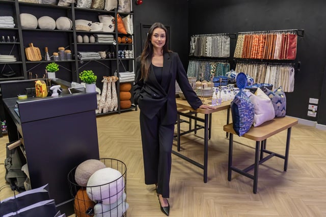 Paula Haq (30) founder of Jaquard & Co at the pop-up shop in Cascades. Picture: Mike Cooter (021124)