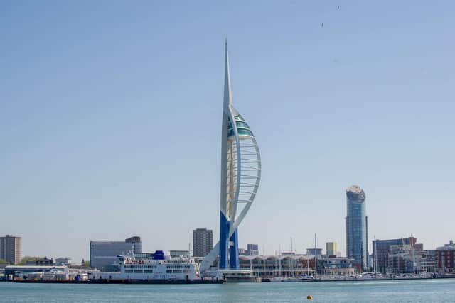 A view of the Spinnaker Tower from Gosport. Picture: Habibur Rahman