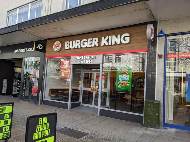 An espresso costs £1.49 at Burger King. There is no flat white on the menu.