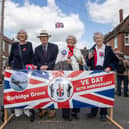 Residents of Burbidge Road, Norma Williams, Kenneth Williams, Kathleen Dixon and Jean Johnson who were alive during VE Day.  Photos by Alex Shute