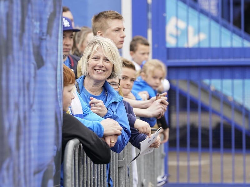 Blues fans were out in force for Pompey's final game of the season against Wycombe