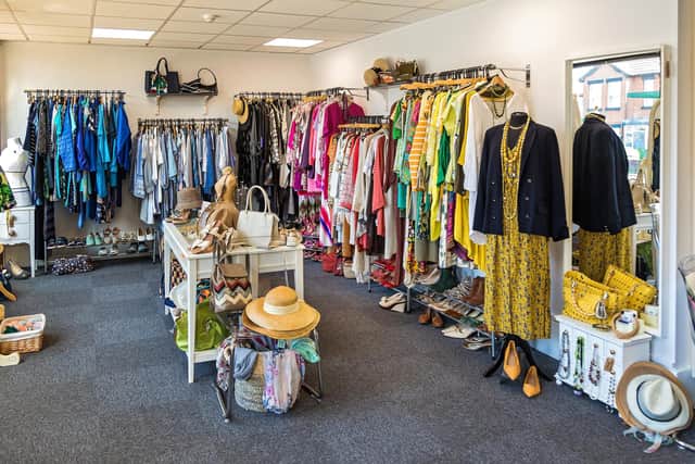 The clothing in the new shop is arranged by colour, making it easy to combine an outfit. Picture: Mike Cooter (190721)