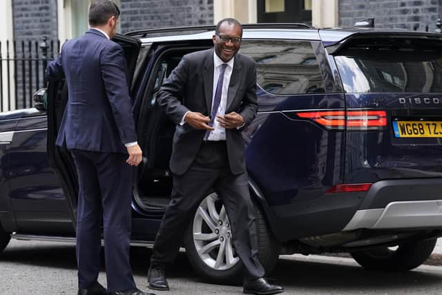 Chancellor of the Exchequer Kwasi Kwarteng arrives at 10 Downing Street, London. Picture date: Thursday September 22, 2022. PA Photo. Kirsty O'Connor/PA Wire