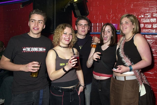Clubbers having a good time at Subway in Club EQ at Granada Road, Southsea, in the 00s.