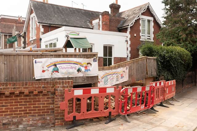 The Rainbow Corner Day Nursery had its wall demolished yet again in August by a car travelling too fast through the bends in the road.

Picture: Keith Woodland (130820-3)