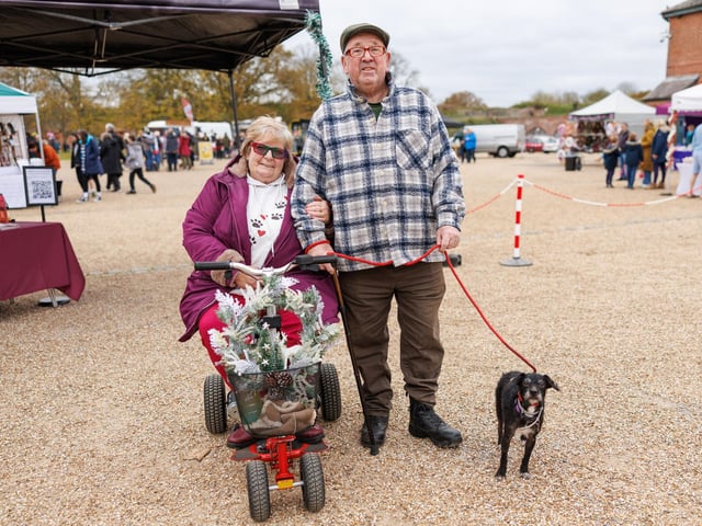 Lynda and Gordon Maclean enjoying their time at the Fort Brockhurst Festive Fair. Picture:Marcin Jedrysiak
