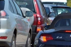Traffic news. 
Road traffic collision on the M27 with traffic building.