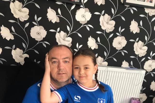Dom Merrix with his daughter Ellie-Mai