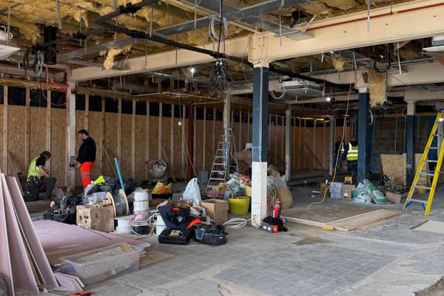 Work is underway at the new Southsea Beach Cafe on Clarence Esplanade, with the former building being completely stripped back with full renovations underway.