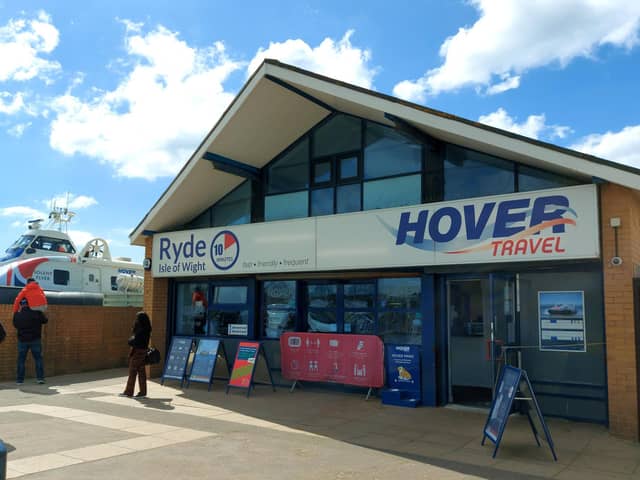 The Hovercraft terminal in Southsea pictured on 15.04.21