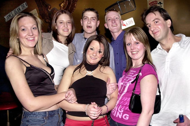 Revellers enjoying the scene at Route 66 Nightclub in Guildhall Walk, Portsmouth - (041590-0032)