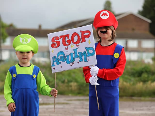 A 'Let's Stop Aquind' protest last year 
Picture: Sam Stephenson