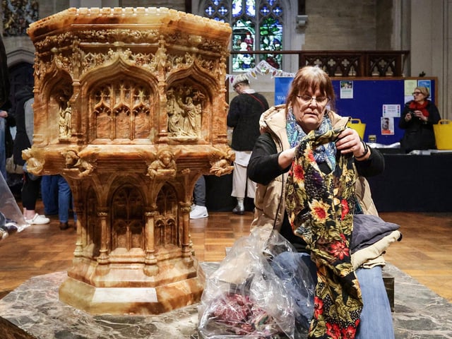Worth the Weight Vintage Kilo Sale took place at St Mary's Church, Fratton, on Saturday, February 1. Picture: Chris Moorhouse (010225-46)