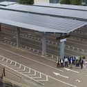 A major solar power project has been completed at Portsmouth International Port.