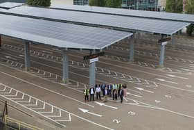 A major solar power project has been completed at Portsmouth International Port.