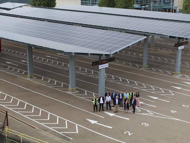 A major solar power project has been completed at Portsmouth International Port.