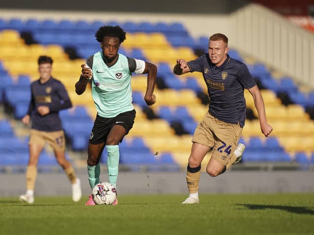 Abu Kamara in action against AFC Wimbledon. Picture: Jason Brown/ProSportsImages