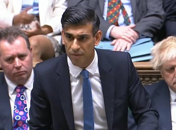 Video grab issued by UK Parliament of the Chancellor Rishi Sunak making a statement in the House of Commons, London, on the cost of living crisis. Picture date: Thursday May 26, 2022.