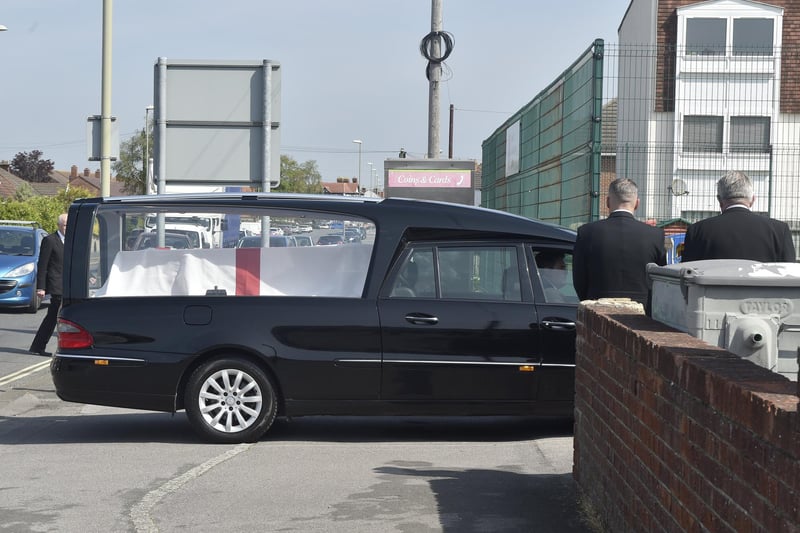 The funeral of veteran Reginald Plowman took place at The Salvation Army Church in The Crossways, Gosport, on Thursday, May 9, 2024.

Picture: Sarah Standing (090524-1978)