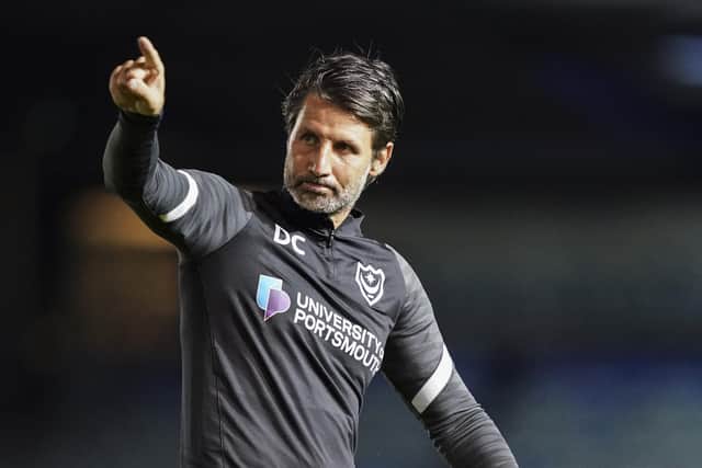 Pompey head coach Danny Cowley